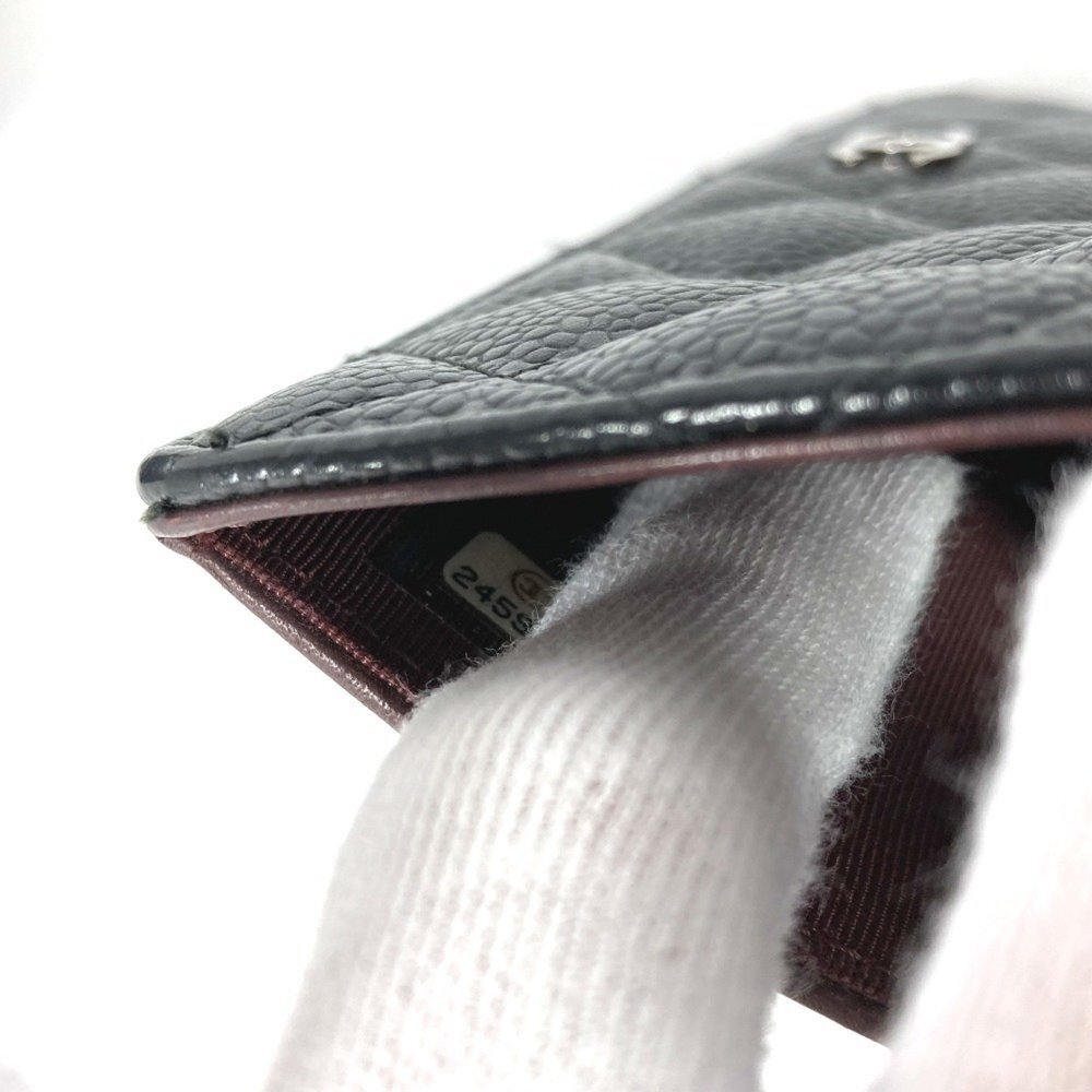 CHANEL Authentic Black Caviar Leather Logo Wallet - Picture 9 of 16